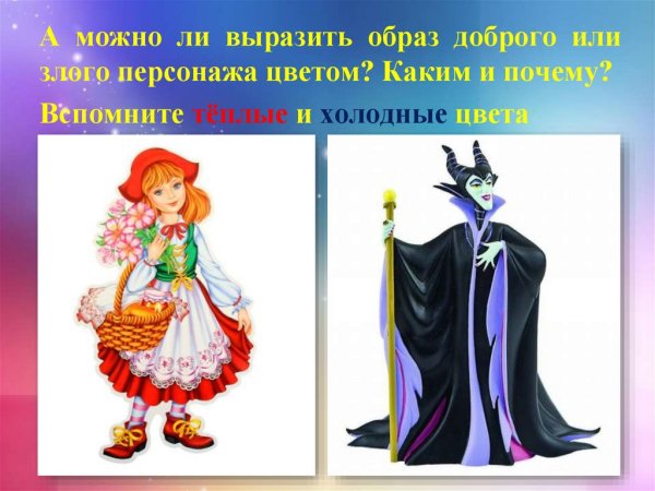 Злой и добрый персонаж