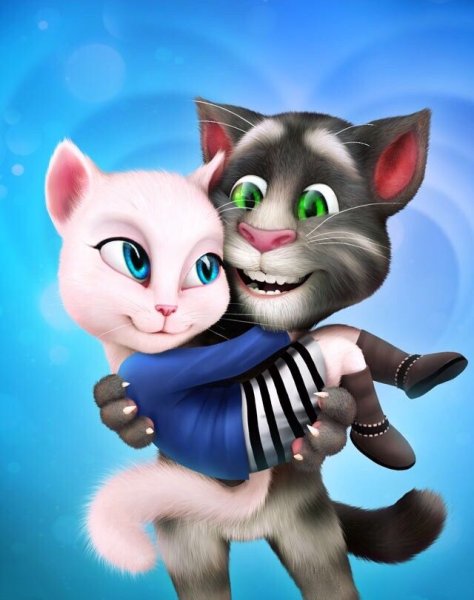 Кот том и кошка Анжела