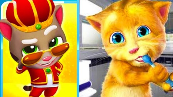 Talking Tom and talking Джинджер