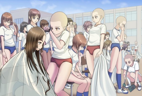 Аниме headshave bald