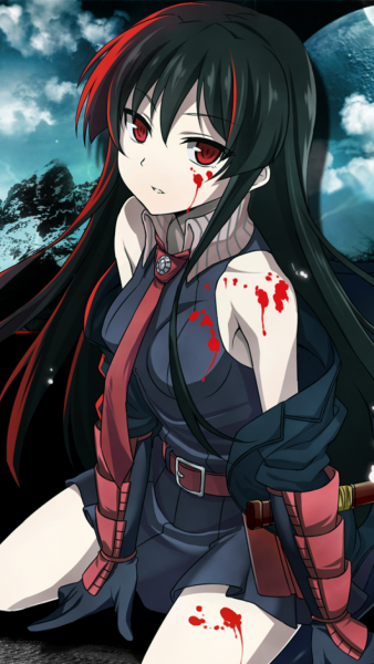 Neon anime Akame ga Kill Wallpaper 4k