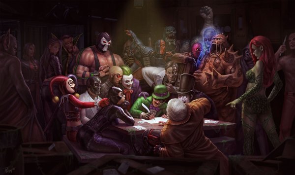 DC Готэмские злодеи арт