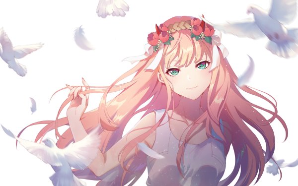 Zero two с венком