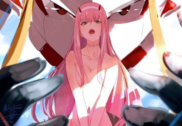 Аниме Zero two Darling in the FRANXX