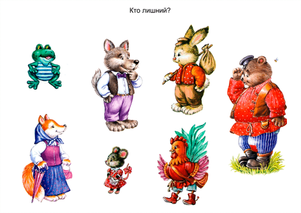 Сказочные герои Теремок для фланелеграфа