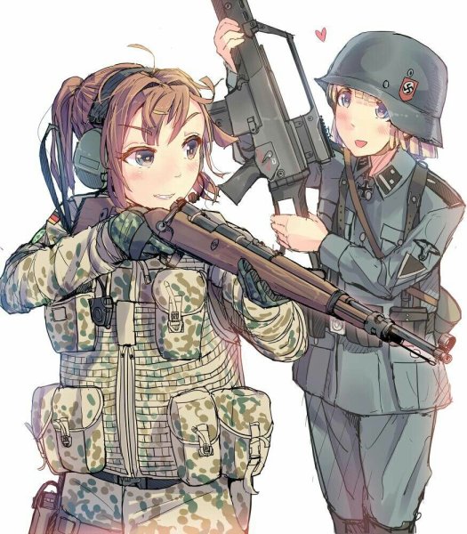 Солдат Бундесвера anime Art