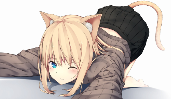 Аниме кошка