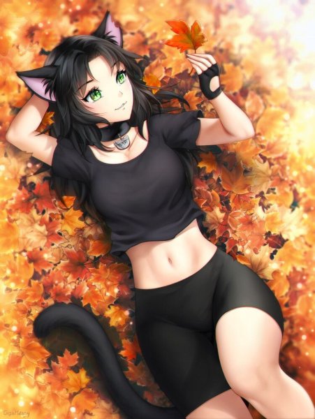 Кошка девочка