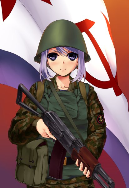 Аниме девочки военные