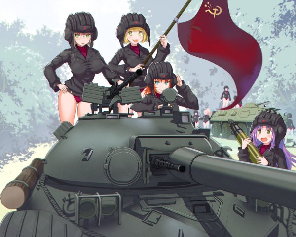 Аниме танкистки т 34