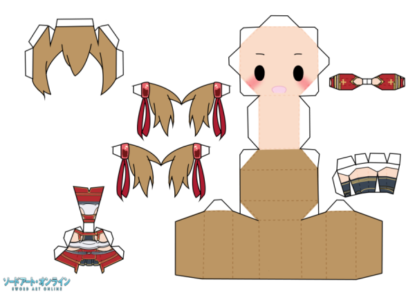 Papercraft схемы аниме Чиби