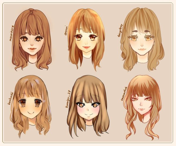 Аниме причёски для девушек
