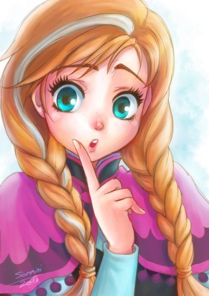 Анна аниме Холодное сердце