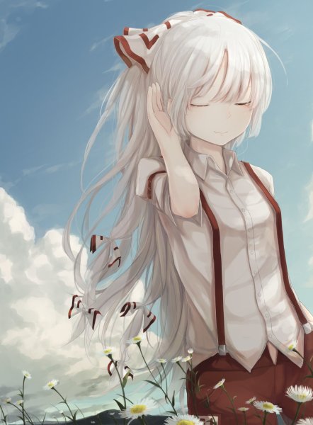 Беловолосые аниме