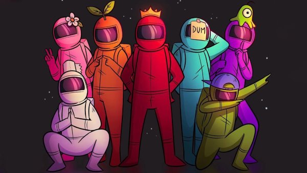 Among us арты космос предатель