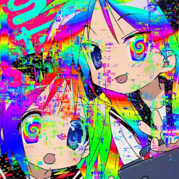 Glitchcore aesthetic аниме