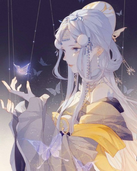 Королева Виктория аниме арт