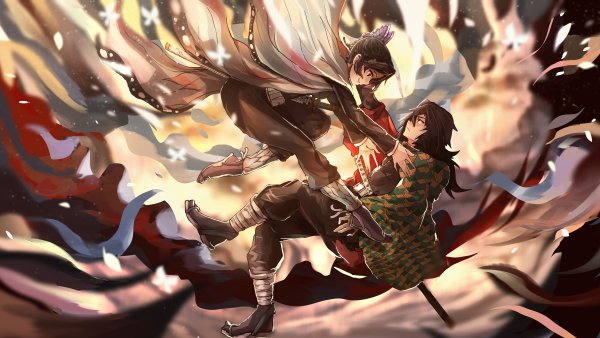Demon Slayer Томиока и Шинобу