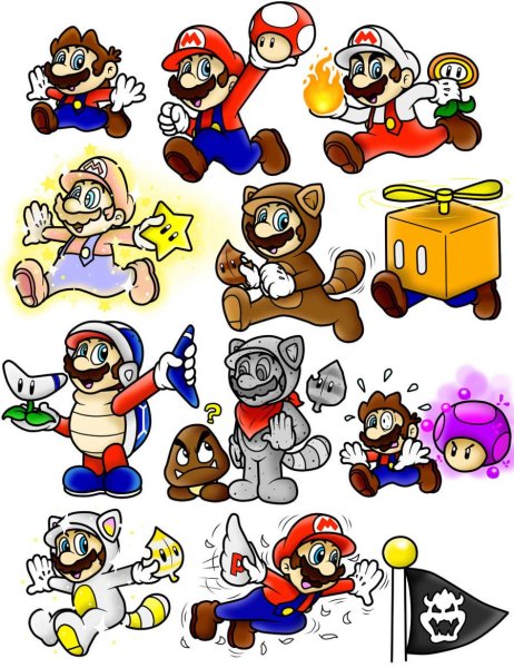 Super Mario 3d World POWERUPS