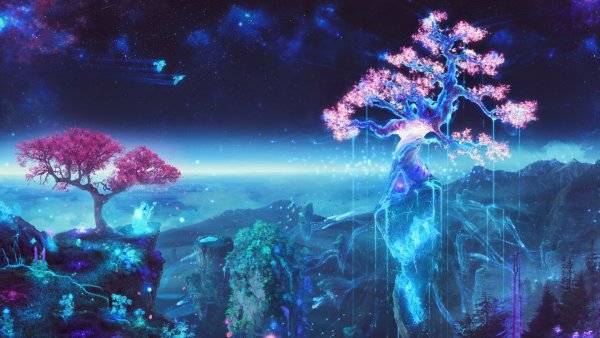 Фантастические пейзажи Сакура