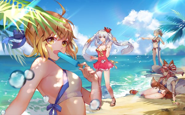 Fate Grand order пляж