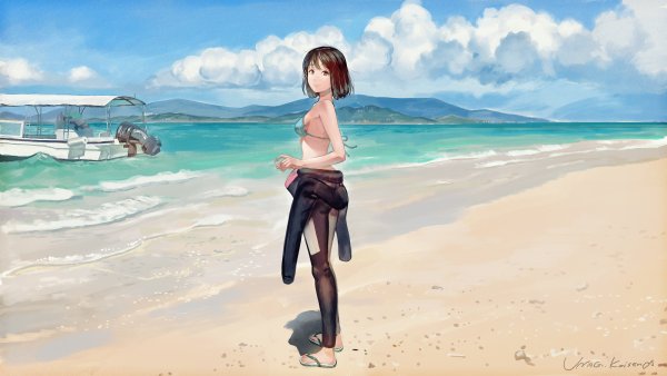 Арты пляж аниме (46 фото)