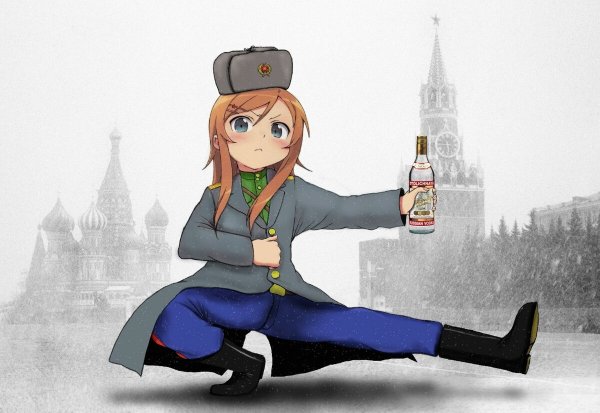 Шапка ушанка аниме