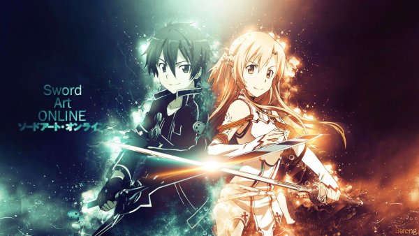 Sword Art online Kirito and Asuna