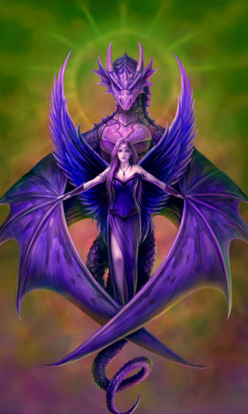 Anne Stokes красный дракон