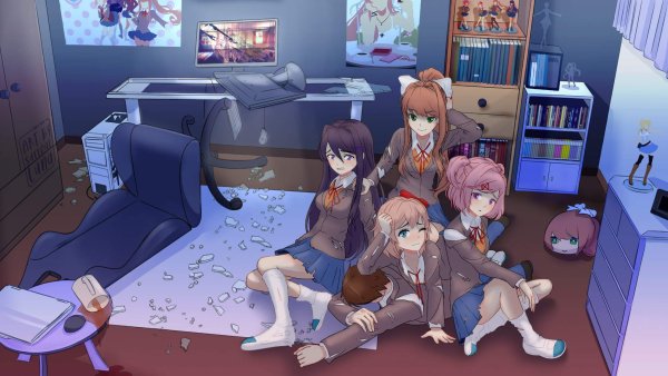 Моника DDLC арт