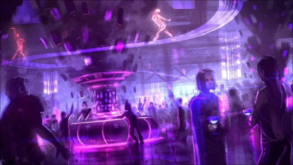Cyberpunk 2077 ночные клубы