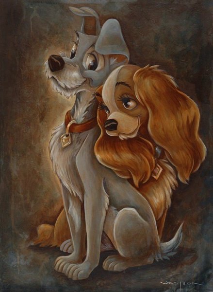 Леди и Бродяга мультфильм