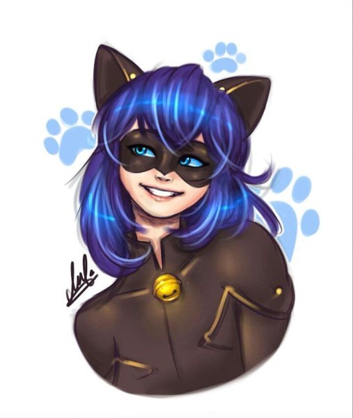 Леди Нуар Маринетт кошка