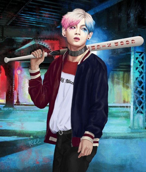BTS Art Тэхен