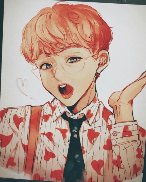 BTS тэхён мультяшный