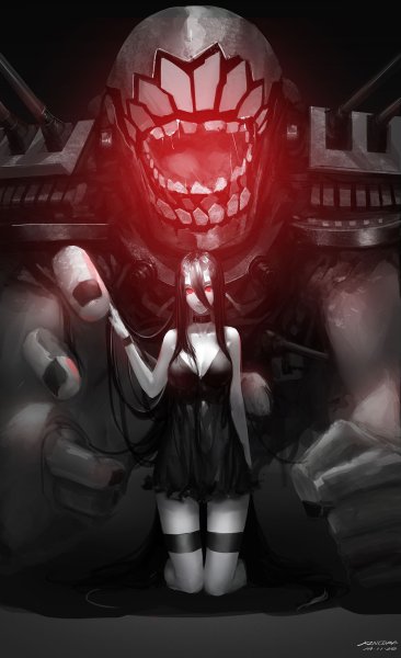 Battleship Symbiotic Hime аниме арт