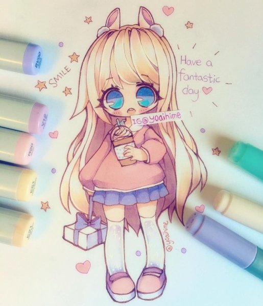 Девушка кошка рисунок для срисовки