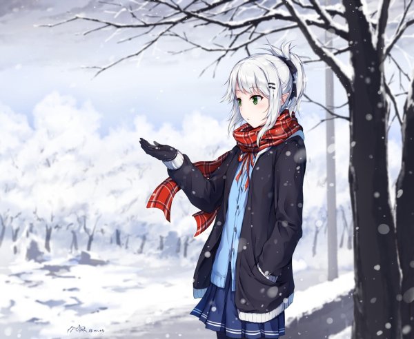 Зимние аниме персонажи
