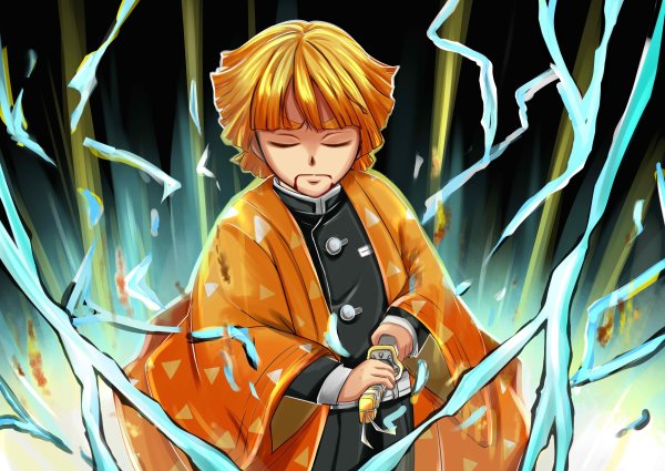 Zenitsu Agatsuma Demon Slayer Kimetsu no Yaiba аниме