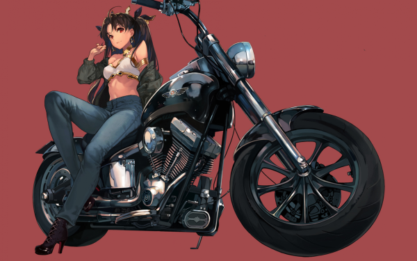 Арты мотоцикл аниме (47 фото)