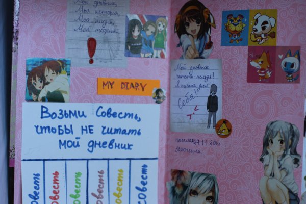 Оформление дневника в стиле аниме