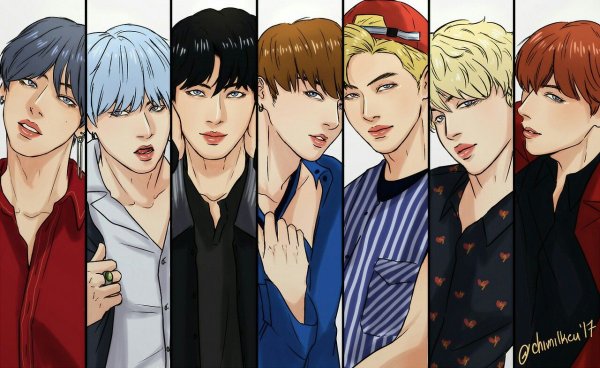 BTS Art вместе