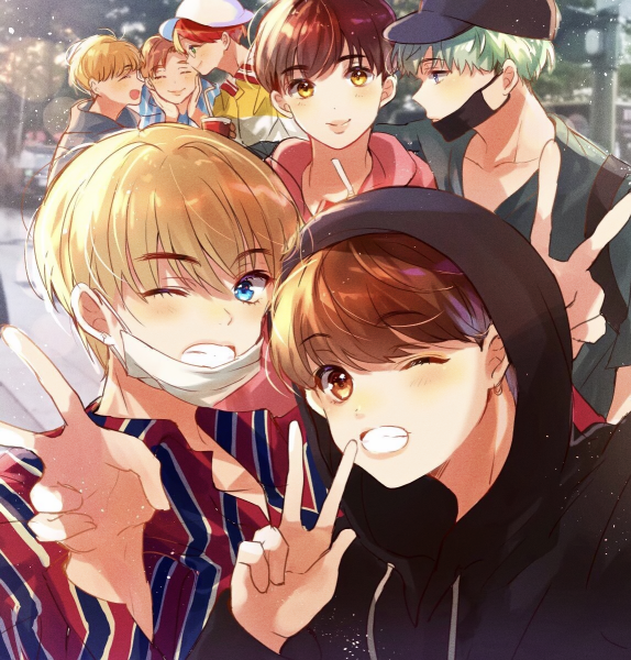 BTS аниме