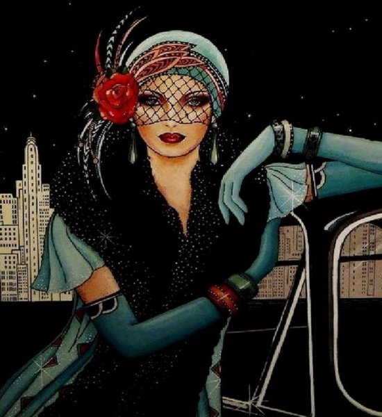 Художник Art deco Claire Coxon