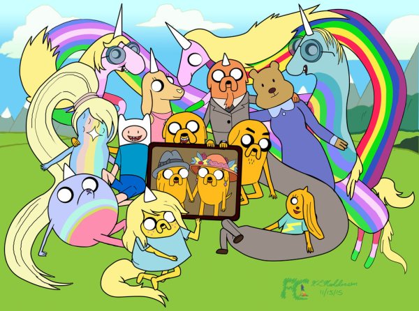 Adventure time семья Джейка