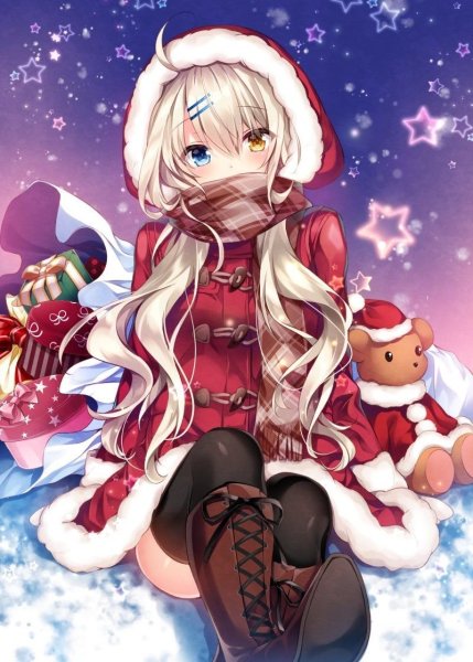 Новогодняя тян