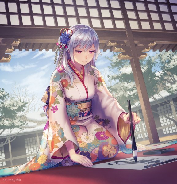 Rin Haruna кимоно