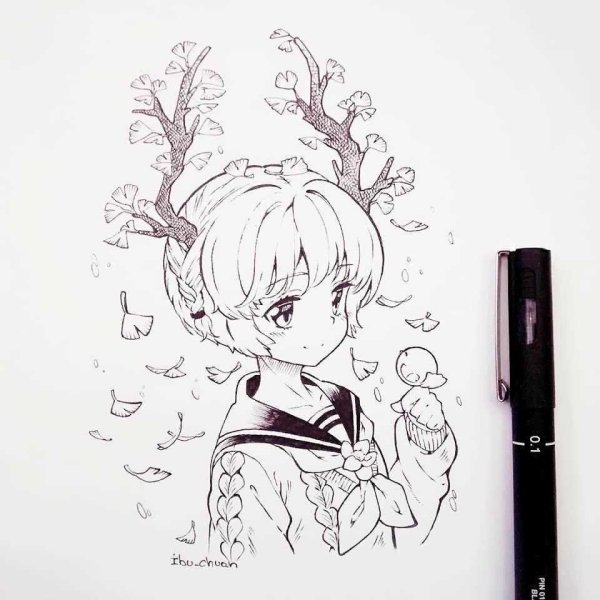 Рисунки для скетчбука аниме