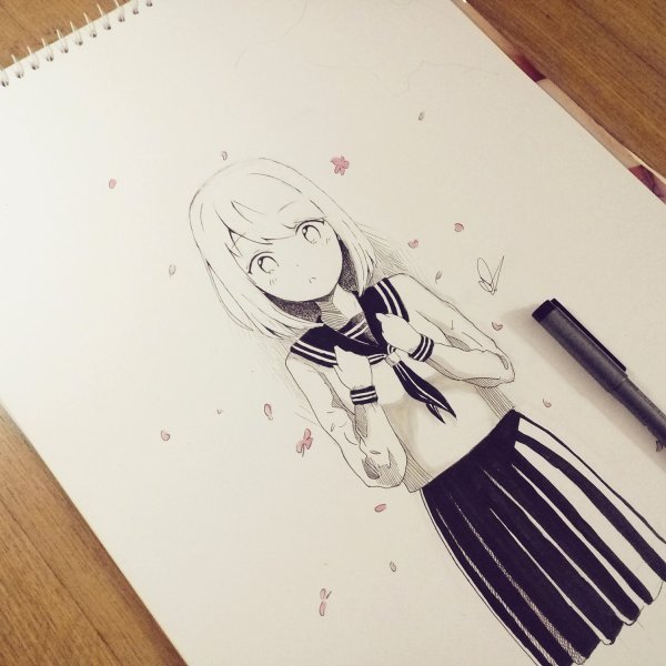 Рисунки для скетчбука аниме