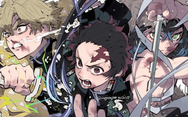 Zenitsu Inosuke Tanjiro
